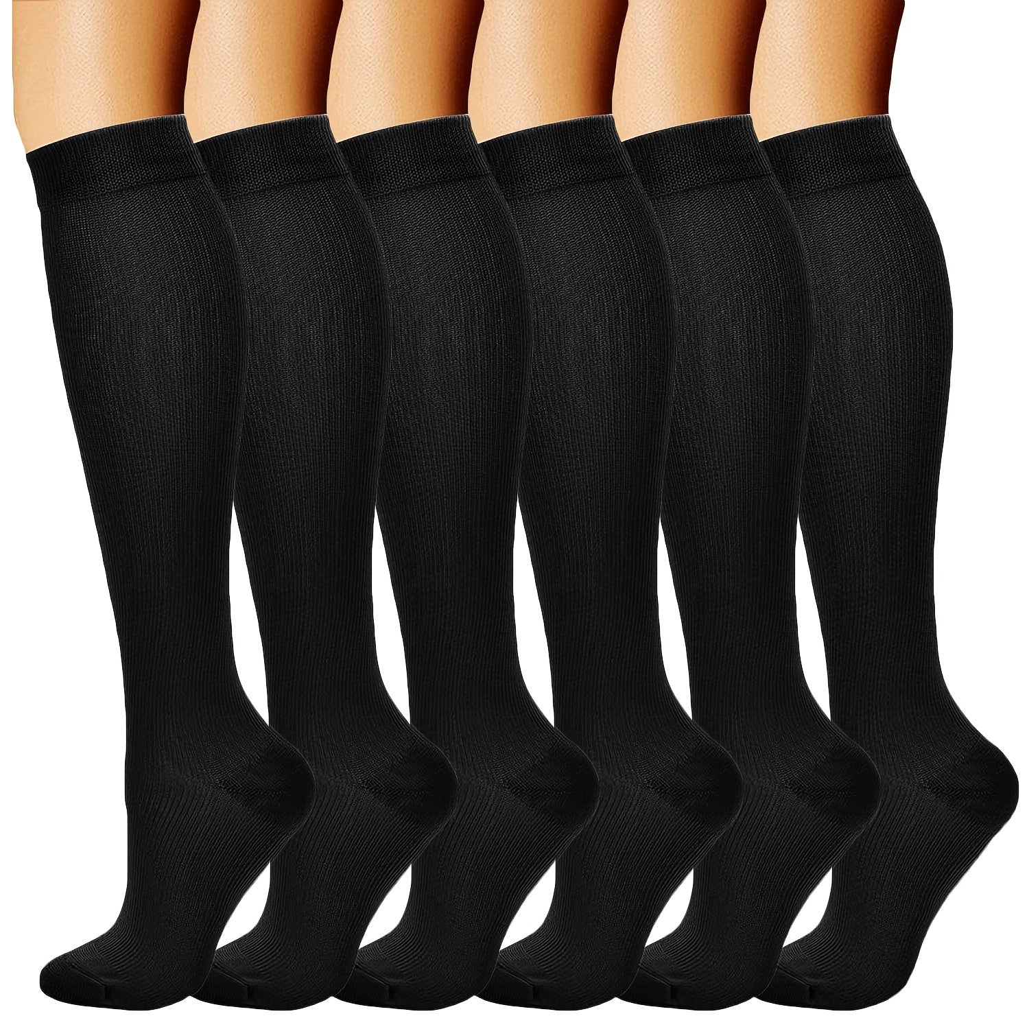 Compression Socks for Women & Men 15-20 mmHg Knee High Stockings
