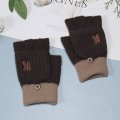 Men's Winter Knitted Fleece Gloves - Snow Weather