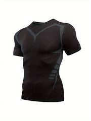 Men's Compression Shirt Short Sleeve Cold Weather Baselayer Undershirt