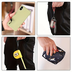 6pcs Adjustable Finger Wrist Strap Short Rope Colorful Nylon Strap