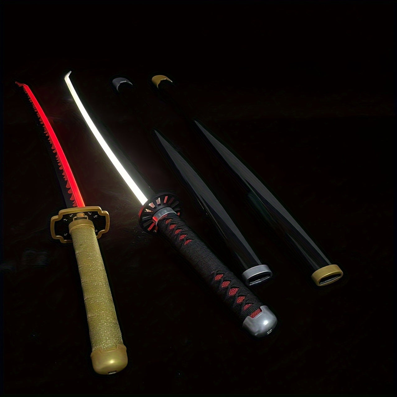 Lighted Katana Sword Wooden Anime Sword Samurai Katana Sword