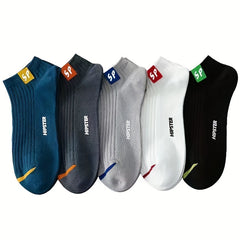 Breathable Men's Ankle Socks - Keep Feet Dry All Summer