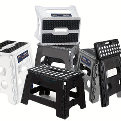 Tall Folding Step Stool 22x33x2cm Holds 136.08KG Non-Slip Surface