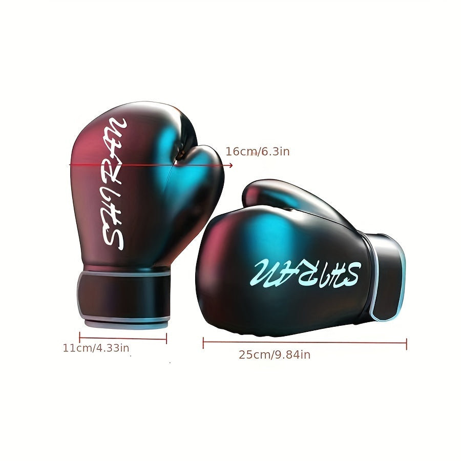 Fitness Boxing Gloves PU Material Sanda Fighting Martial Arts Training
