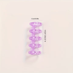 DIY 5 Hole Loose Leaf Buckle Ring Clip Coil Binding Strip Cover