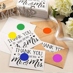 500Pcs Colorful Round Stickers for DIY Projects Gift Packaging
