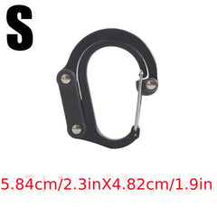 Portable D-Shaped Carabiner for Outdoor Activities