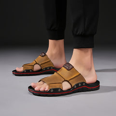 Men's Lightweight Slides Slippers Open Toe Non Slip Sandals