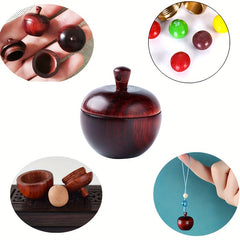 Mini Sandalwood Medicine Pill Box Portable Storage Can