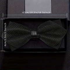Men's Striped Bow Tie for Business Party Wedding