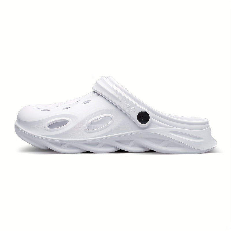 Men's Breathable Slip On Clog Sandals Cut Out Walking Slippers