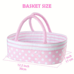 8pcs Reborn Baby Doll Accessories With Basket for 43-55 Baby Doll Clothes Outfit