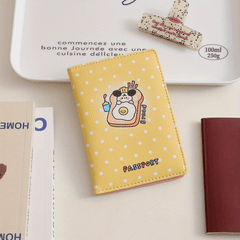 Cartoon Passport Holder With Card Slots Ticket Holder