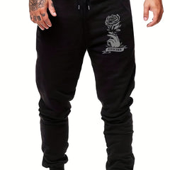Affection Rose Men s Sports Pants Casual Drawstring Jogging Trousers