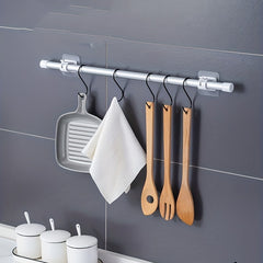 No Drilling Shower Curtain Rod Fixator Bathroom Towel Hanging Hook Clip