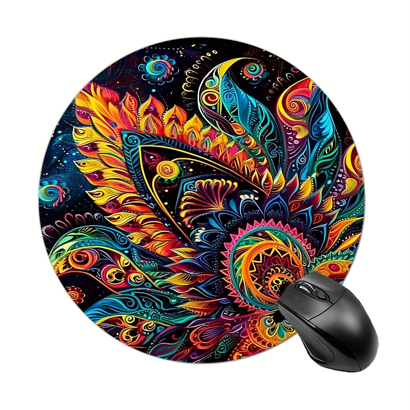 Colorful Flower Gaming Mouse Pad E sports Anti-slip Keyboard Pad