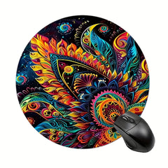 Colorful Flower Gaming Mouse Pad E sports Anti-slip Keyboard Pad