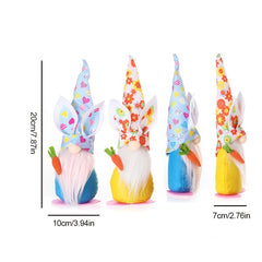 Easter Bunny Gnome Plush Doll Figure Decor Gift Home Ornament