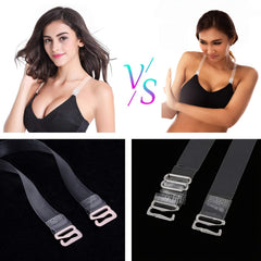 4 Pairs Invisible Bra Straps Non-slip Transparent Women's Lingerie Accessories
