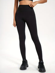 High Waist Yoga Leggings with Side Mesh Stitching