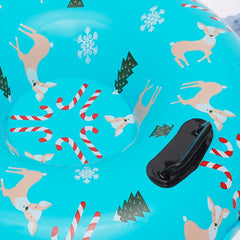 1pc Inflatable Christmas Snow Skiing Circle Sled PVC Outdoor Snow Skiing Circle