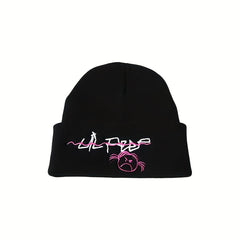Stylish Letter Cartoon Embroidered Knitted Hat for Winter