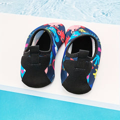 Boys Cartoon Octopus & Crab Water Shoes Non Slip Lightweight Soft Water Socks