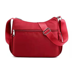 Women Zipper Nylon Waterproof Crossbody Sling Bag 24*10*20cm