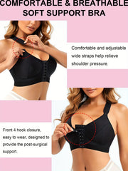 Post Surgery Front Buckle Bra Full Coverage Comfy & Breathable