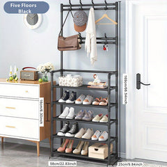 Shoe & Hat Rack Clothing Hanger Storage Combo
