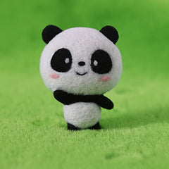 DIY Panda Wool Needle Felting Kit for Beginners