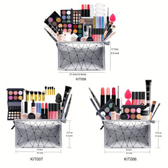 Professional Makeup Set with Bag Eyeshadow Lip Gloss Mascara Blush