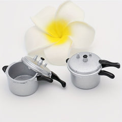 Mini Kitchen Toy Pressure Cooker Display Soup Pot Ornament