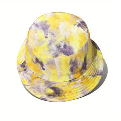 Unisex Abstract Ink Sunshade Bucket Hat Reversible Sun Hat for Outdoor Travel
