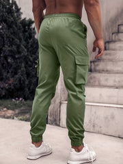 Men's Drawstring Cargo Joggers for Spring Summer