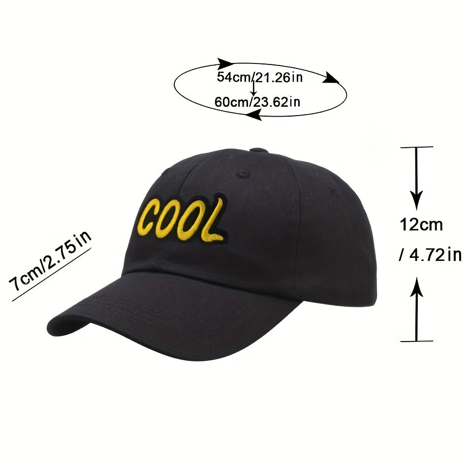 Embroidery Couple Baseball Cap Solid Casual Dad Hat Cotton Breathable Sun Hats
