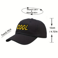 Embroidery Couple Baseball Cap Solid Casual Dad Hat Cotton Breathable Sun Hats