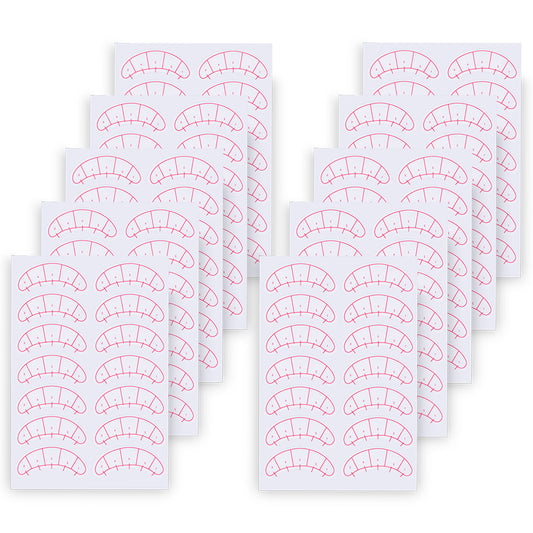 10 Sheets Eyelash Extension Paper Patches 3D Under Eye Pads