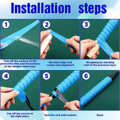 Sweat absorbent Badminton Racket Grip Tape Anti slip Perforated Tape Overgrip