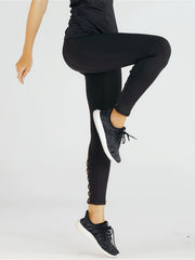 Cross Strap Yoga Leggings with Cutouts for Women