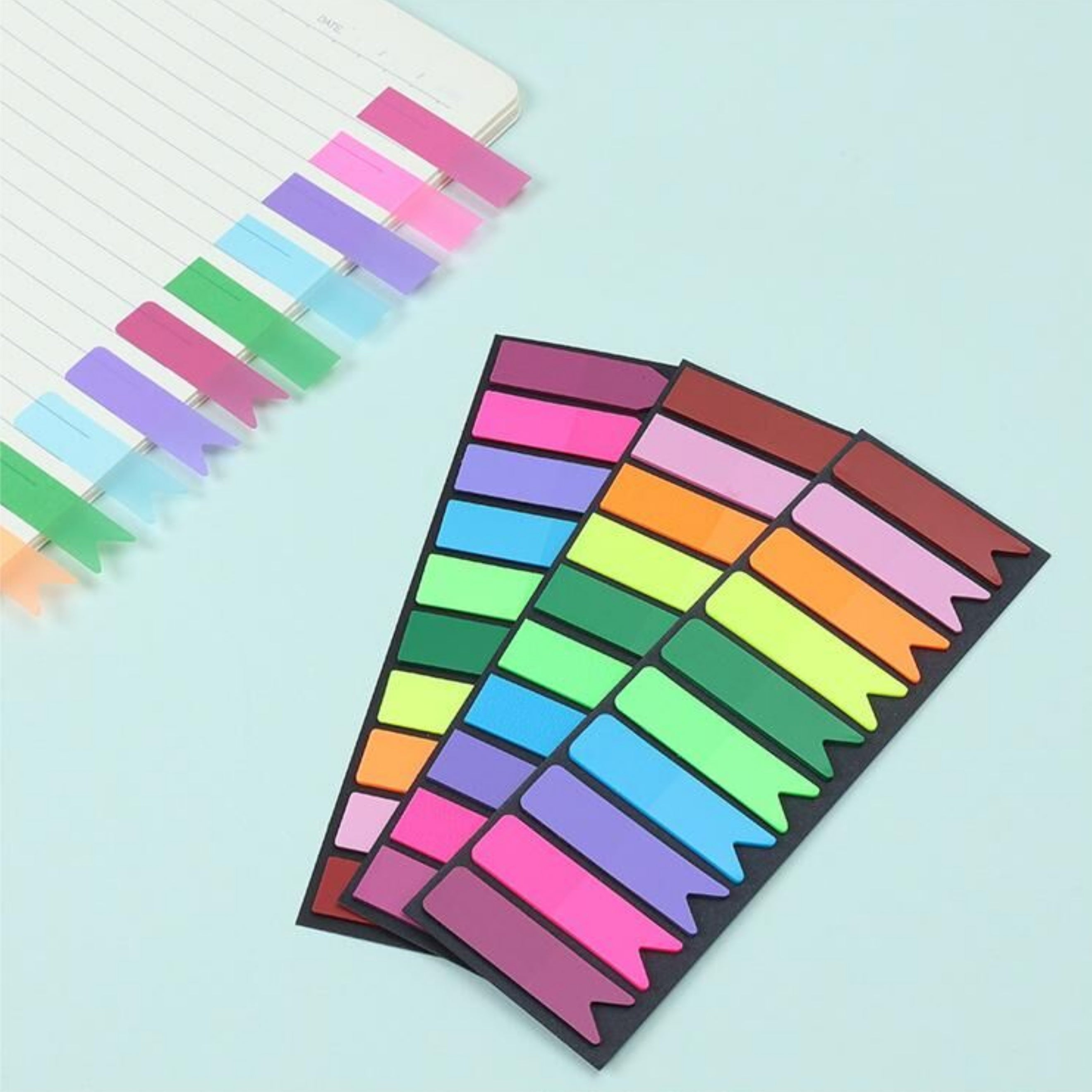 600Pcs Sticky Notes Tabs Page Markers Highlighter Strips for Binders Books