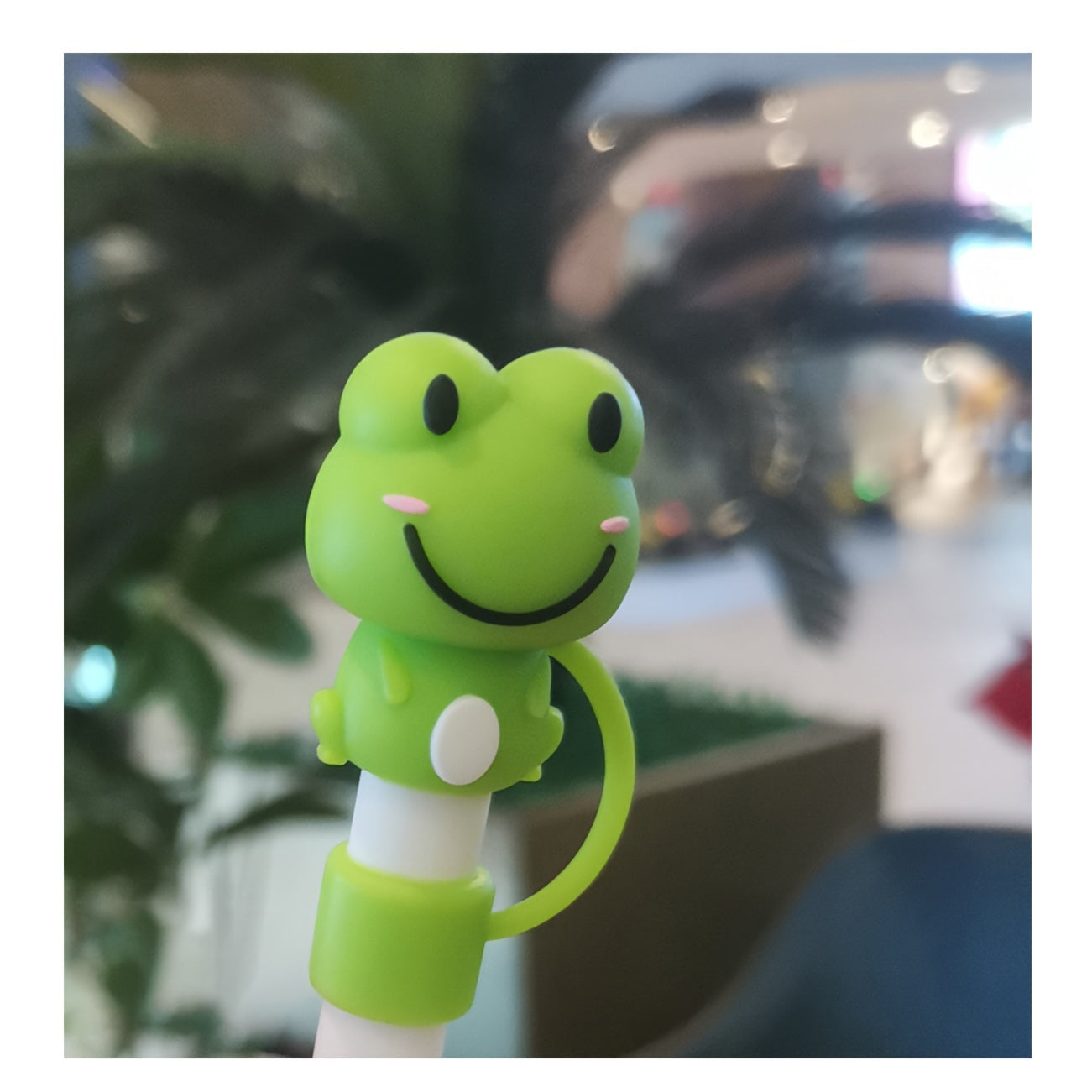 Cartoon Animal Straw Tip Lids Set, Reusable Leakproof Silicone Straw Cover