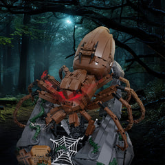 1000pcs Eight eyed Spider building block toy set Dark Forest Series