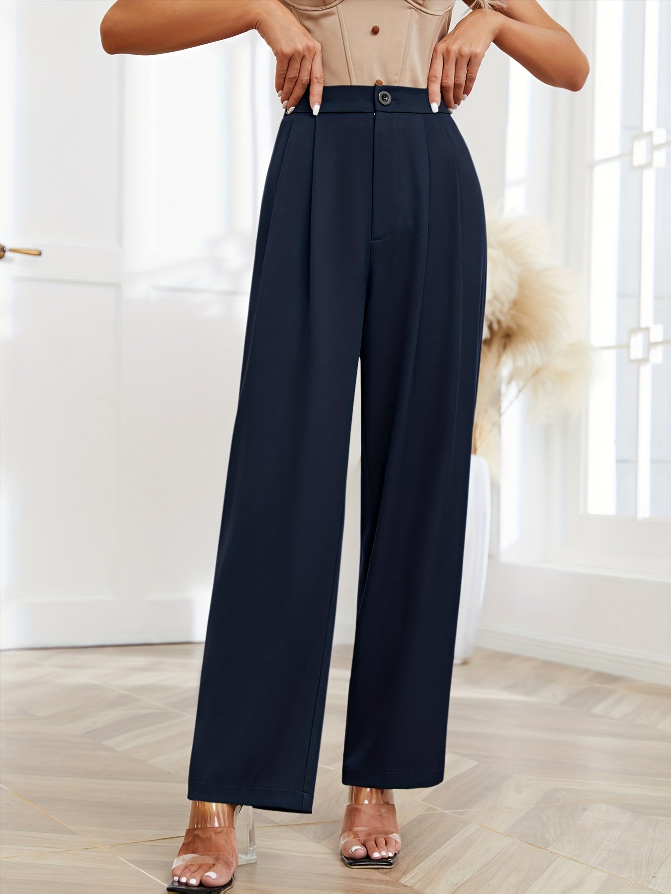 Loose High Waist Wide Leg Pants for Women