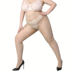 Solid High Waist Tights for Daily Wear