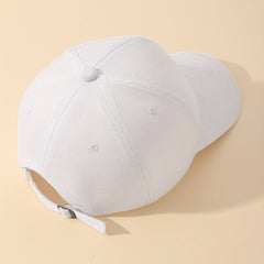 Smiling Face Embroidery Baseball Cap Unisex Solid Couple Dad Hats Adjustable Sun