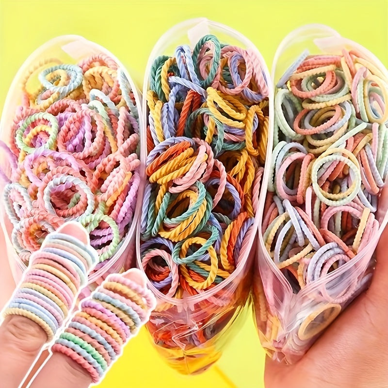 100pcs Colorful Hair Ropes for Women and Girls