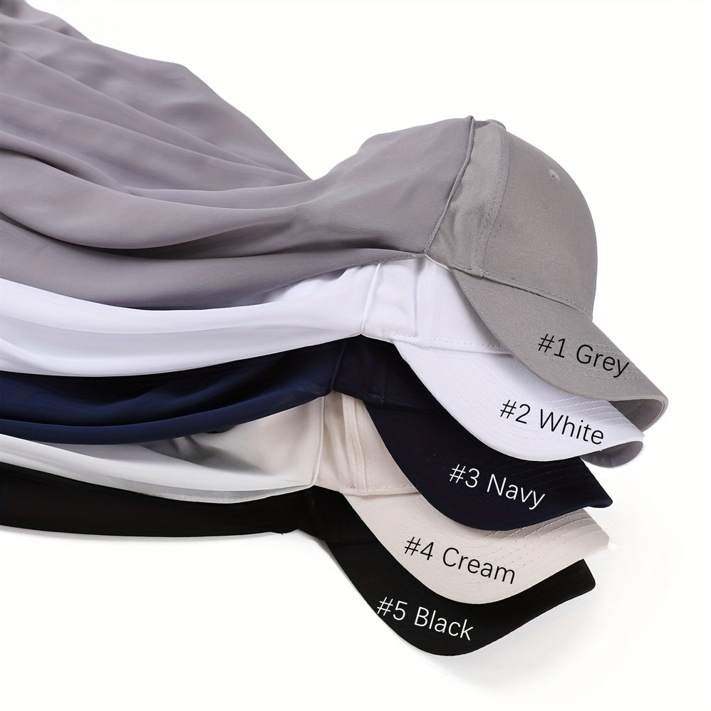 Chiffon Scarf Baseball Cap 2 Piece Set Breathable Sun Proof Hat