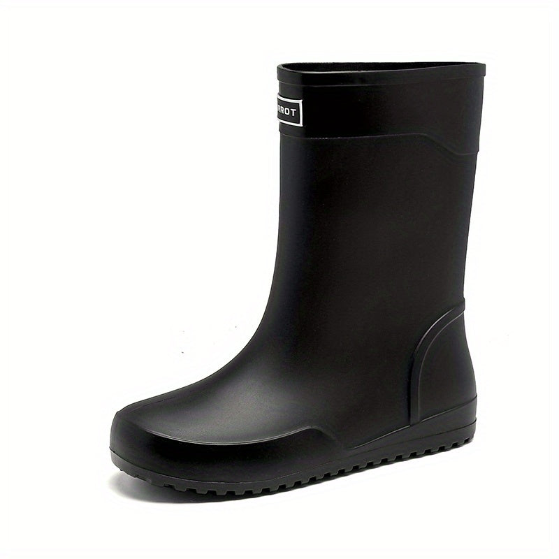 Women's Waterproof Non slip Outdoor Rain Boots Medium Tube