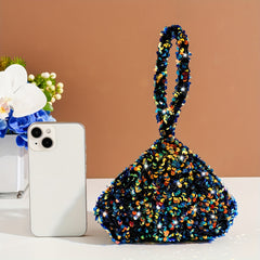 Glitter Sequins Satchel Bag for Party
